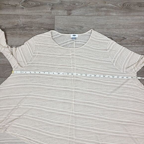 Old Navy Cream Knit Stripe Flowy Long Sleeve Top XL - Picture 13 of 16